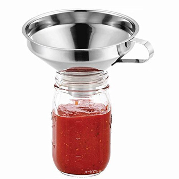 Kitchen Wide Mouth Canning Stainless Steel Jam Funnel  Multi-purpose Canning Funnel
